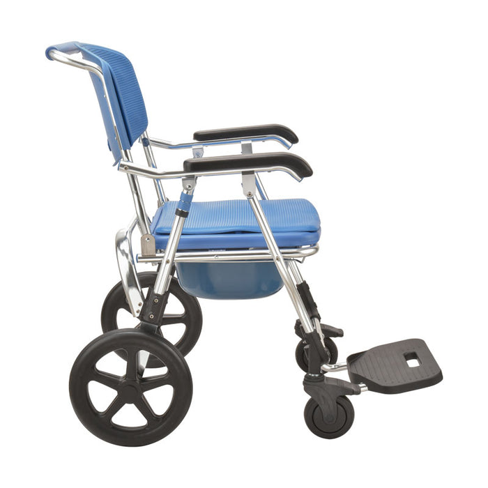 Bath and toilet folded chair with wheels