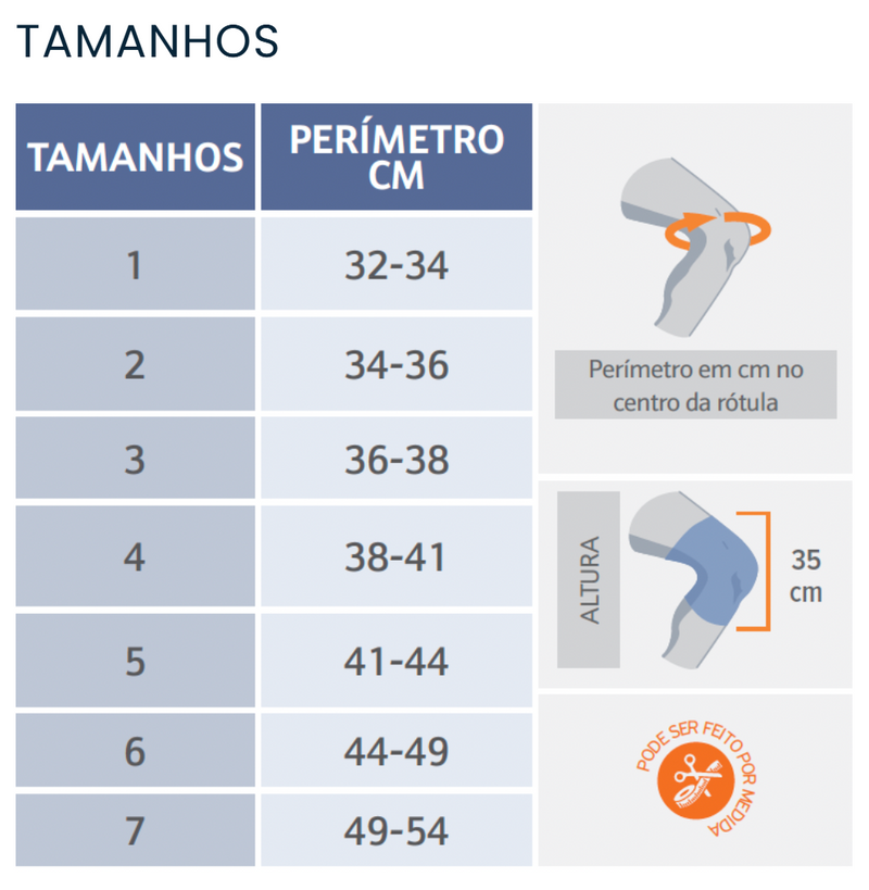 Rodillera - Limitación de la flexión-extensión - CORTA - ORLIMAN 7112