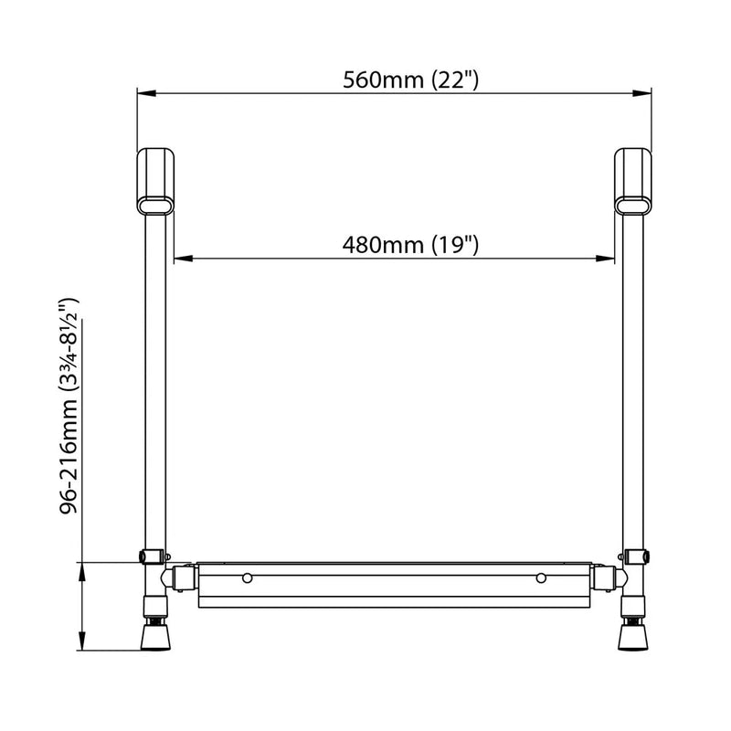 Pediatric Toilet Platform - Height Adjustable