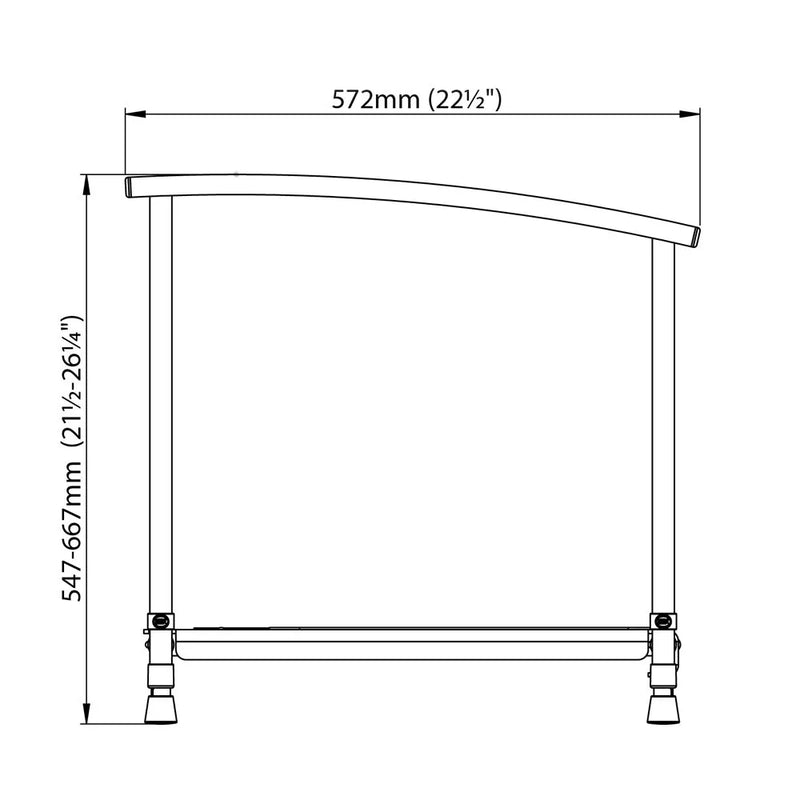 Pediatric Toilet Platform - Height Adjustable