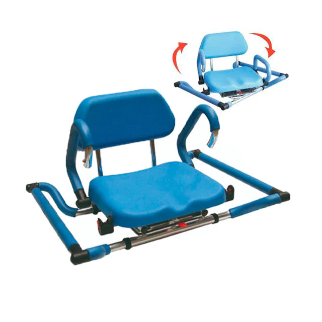 Swivel Bath Chair - Folding arms