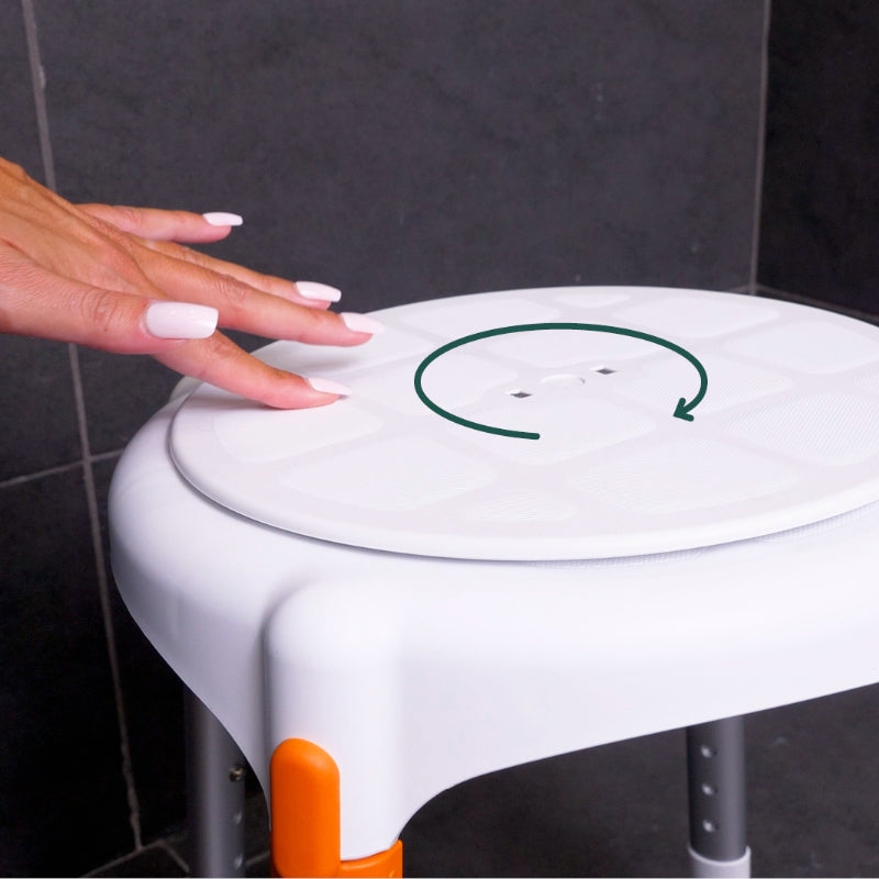 Round Shower Bench - ROTATING