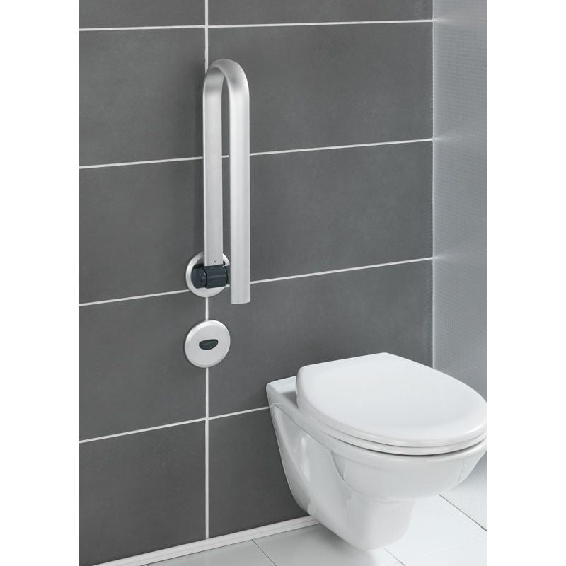 Padded Toilet Grab Bar - Aluminum