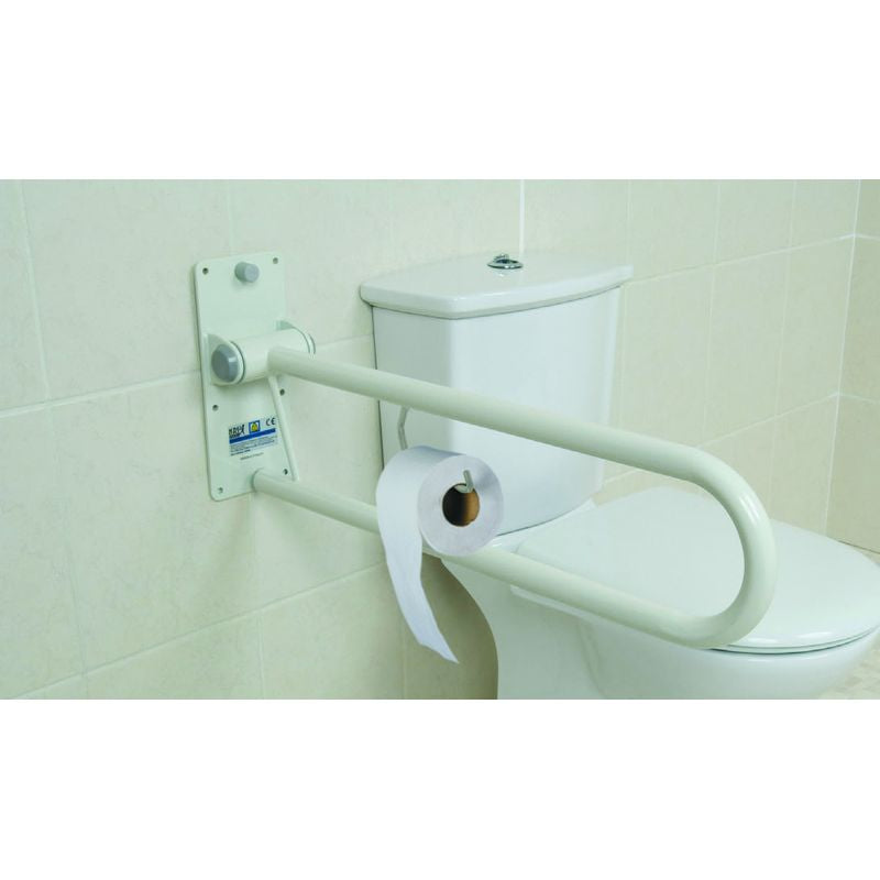 Padded Toilet Grab Bar - Aluminum