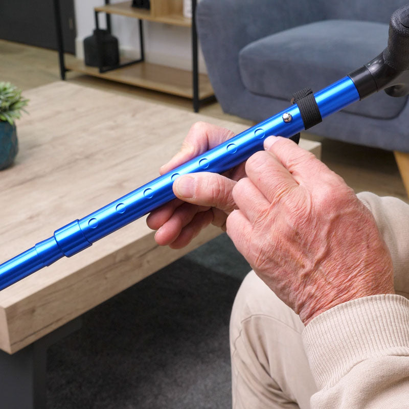 Walking Stick with Light and Pyramid Tip