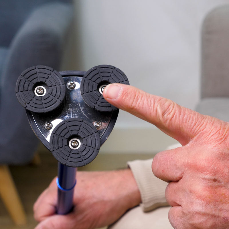 Walking Stick with Light and Pyramid Tip