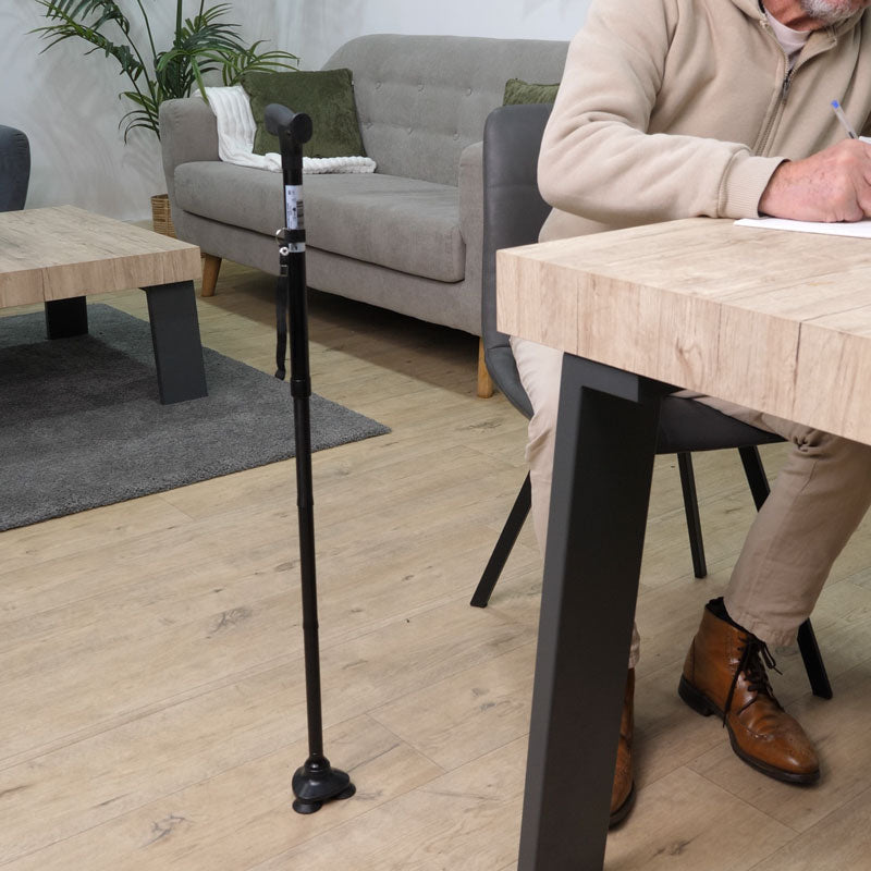 Walking Stick with Light and Pyramid Tip