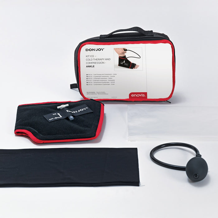 Suporte de Tornozelo de Compressão e Crioterapia - Kit EXCELL ICE TORNOZELO