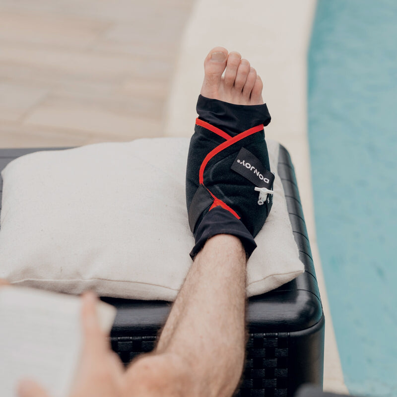 Suporte de Tornozelo de Compressão e Crioterapia - Kit EXCELL ICE TORNOZELO
