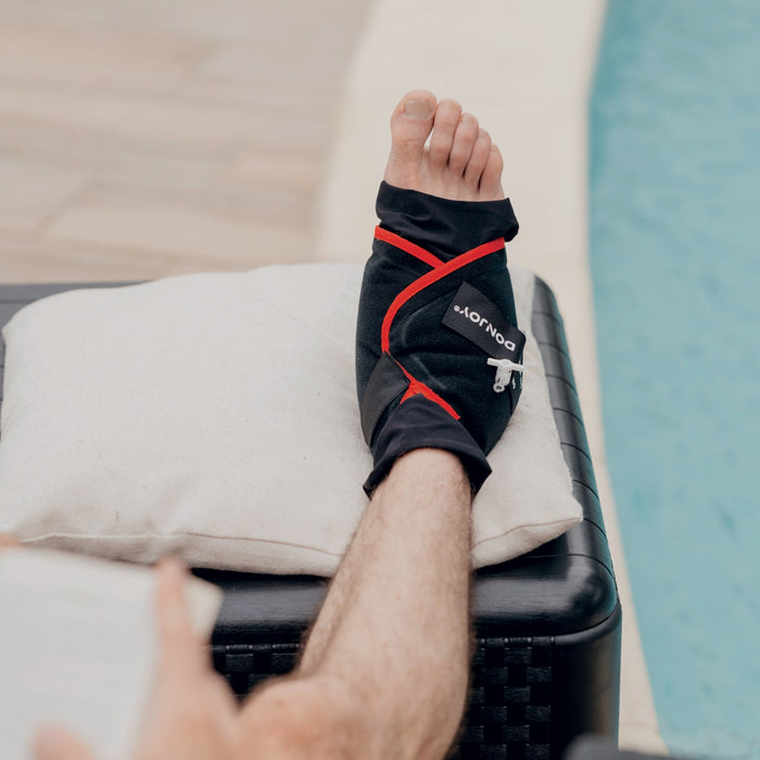 Suporte de Tornozelo de Compressão e Crioterapia - Kit EXCELL ICE TORNOZELO