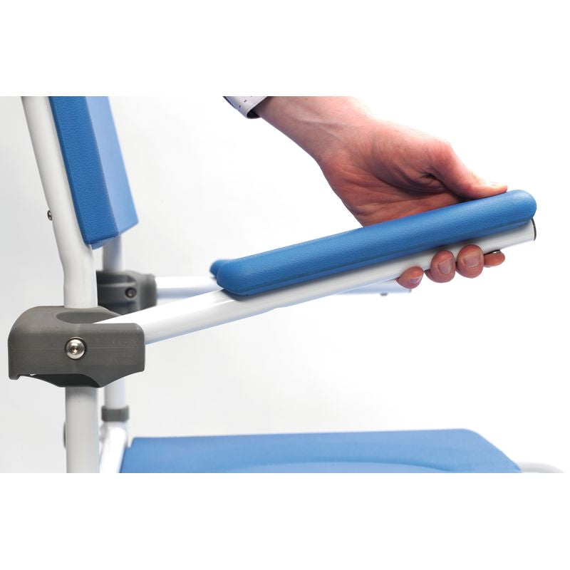 Toilet and Bath Chair with wheels - BARIATRIC - ASTON XL