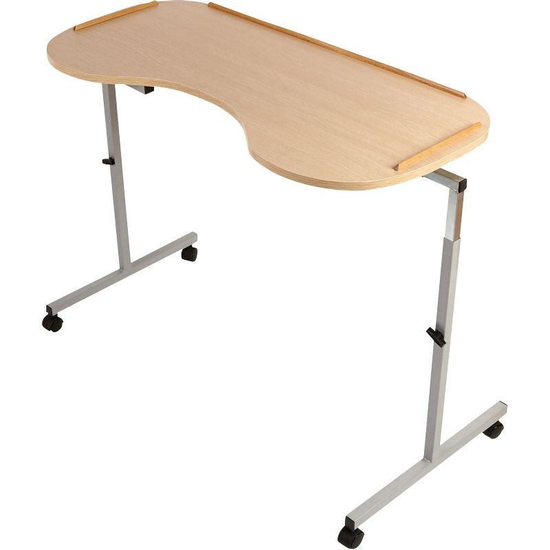 Bed table with wheels