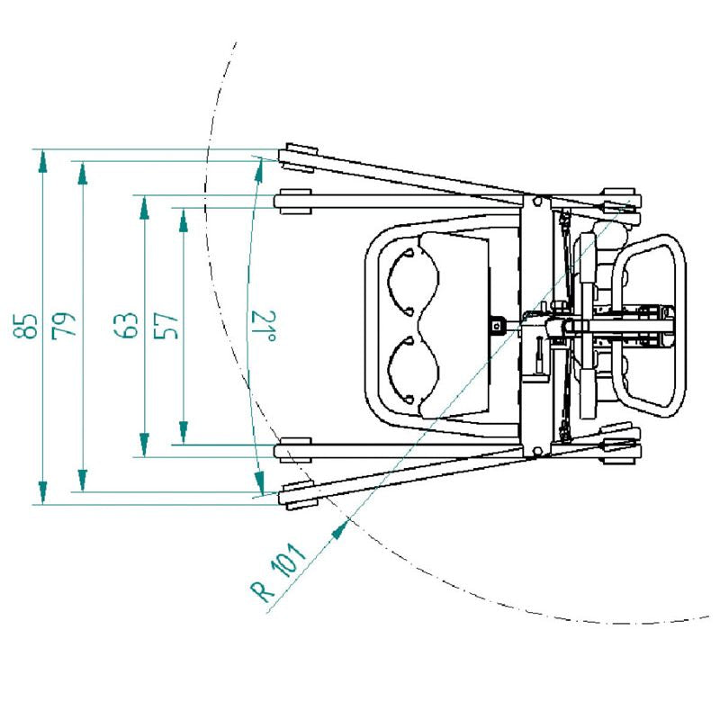 Bipedestation/Verticalization Crane - Muevo UP (200kg)