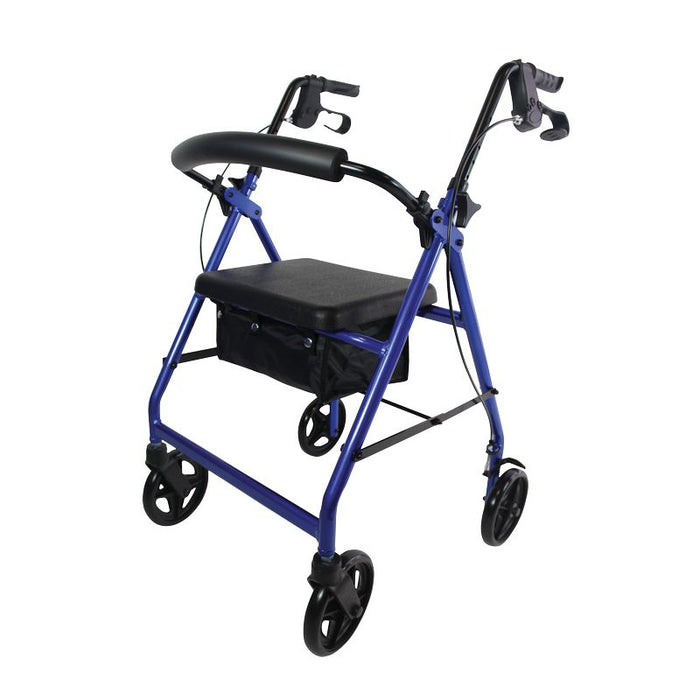Walker with Seat and Bag - 4 wheels 