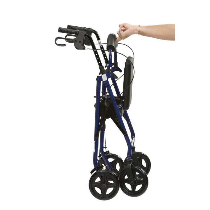 Walker with Seat and Bag - 4 wheels 