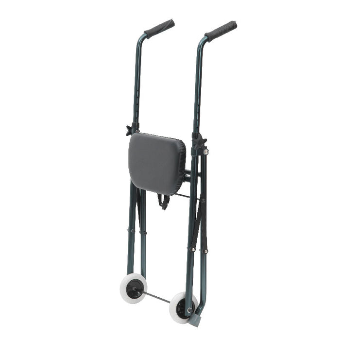 Indoor walker with seat - 2 wheels 