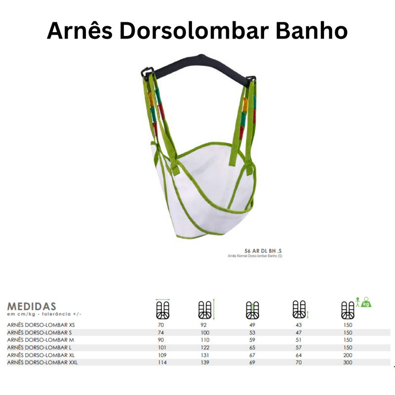 Arnês DorsoLombar - Com e Sem apoio de Cabeça - ORTHOS XXI