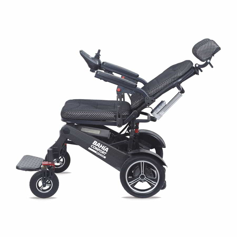 Cadeira de Rodas Elétrica - Comando Distância - Encosto Reclinável - BAHÍA CONFORT
