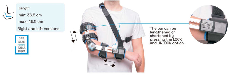 Ortótese de Cotovelo ROM Telescópica - PRIM C202