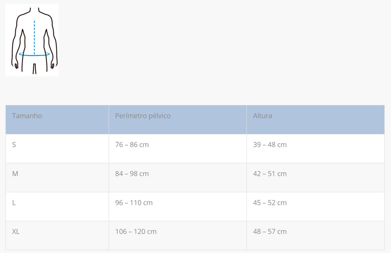 Ortótese de Hiperextensão - Colete Jewett com Apoio Púbico Regulável - PRIM C34Avant