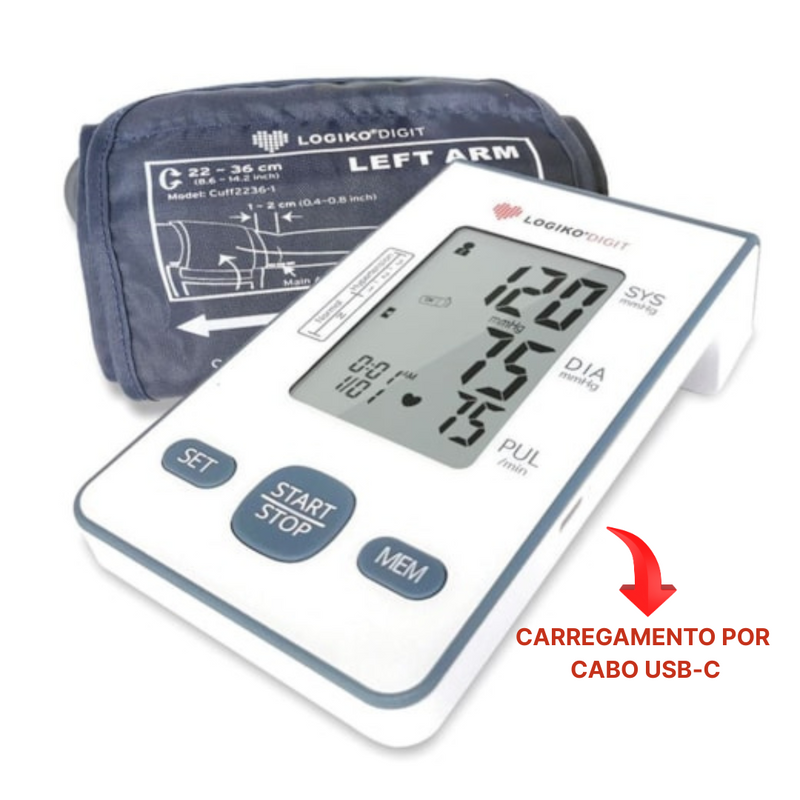 Monitor de pressão arterial de braço LOGIKO DIGIT - DM590