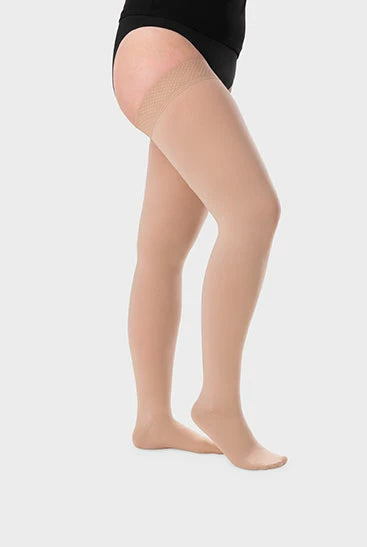 Meia de compressão Juzo Dynamic Cotton - Algodão - Até à raíz da coxa