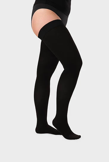 Meia de compressão Juzo Dynamic Cotton - Algodão - Até à raíz da coxa