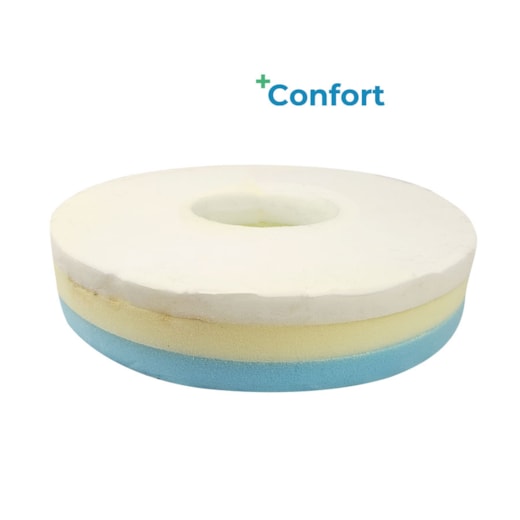 Almofada Anti Escaras Redonda - 3 Camadas - EV110 +CONFORT