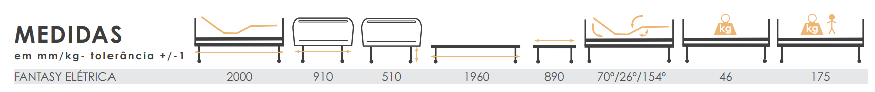 Pack de cama articulada eléctrica - ORTHOS XXI Fantasy