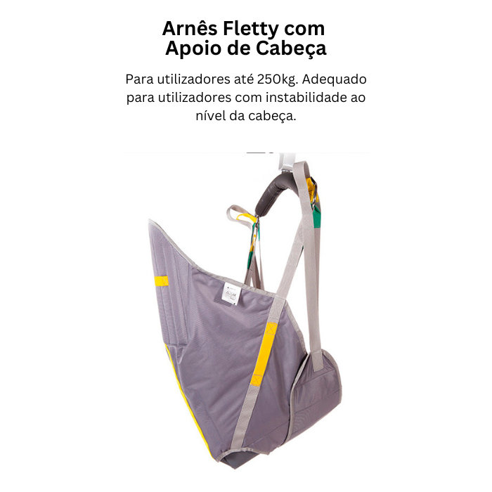 Cesta/Arnês com Apoio de Cabeça para Grua de Transferência - WINNCARE