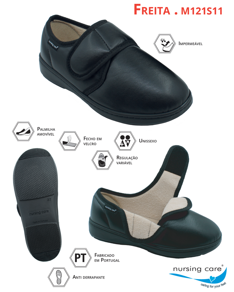 Sapato Impermeável NursingCare Freita - Abertura Ampla