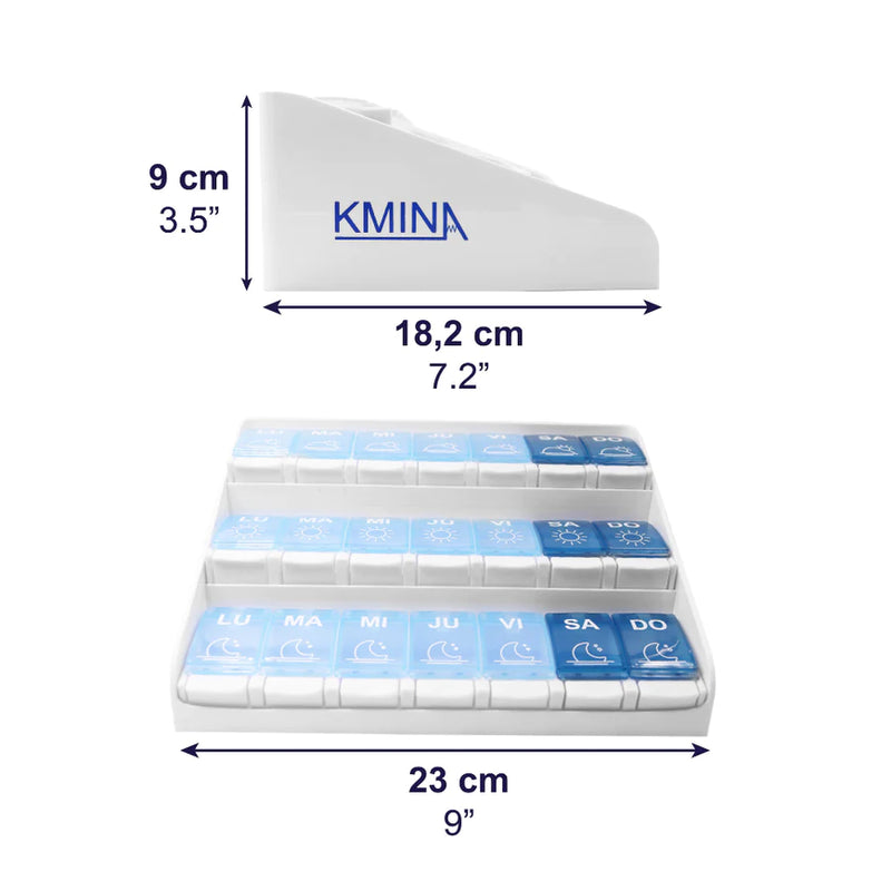 Caja de medicamentos semanal - 3 dosis