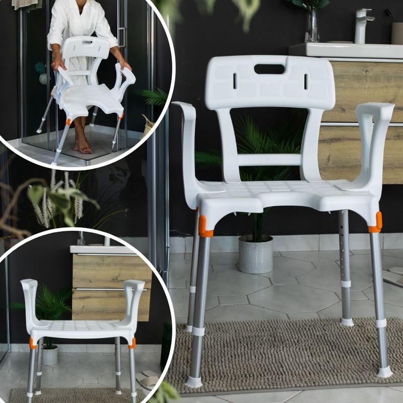 Bath Chair with Armrests