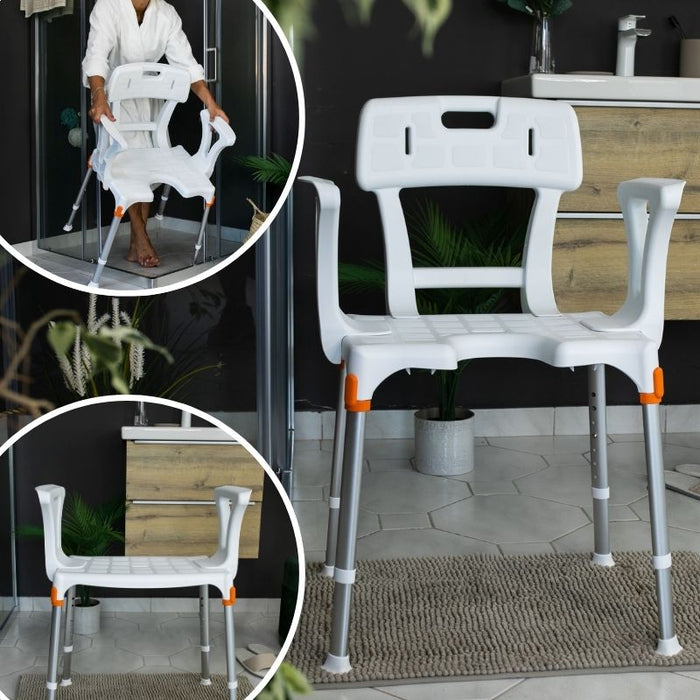 Silla de baño con reposabrazos