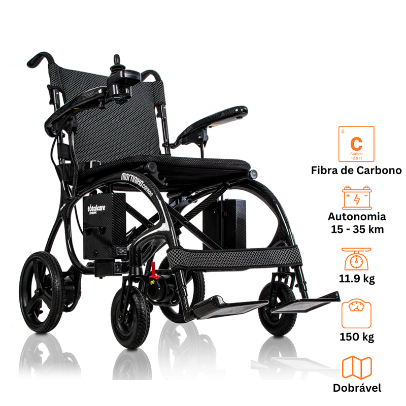 Cadeira de Rodas Elétrica - Fibra de Carbono - Martinika Carbon
