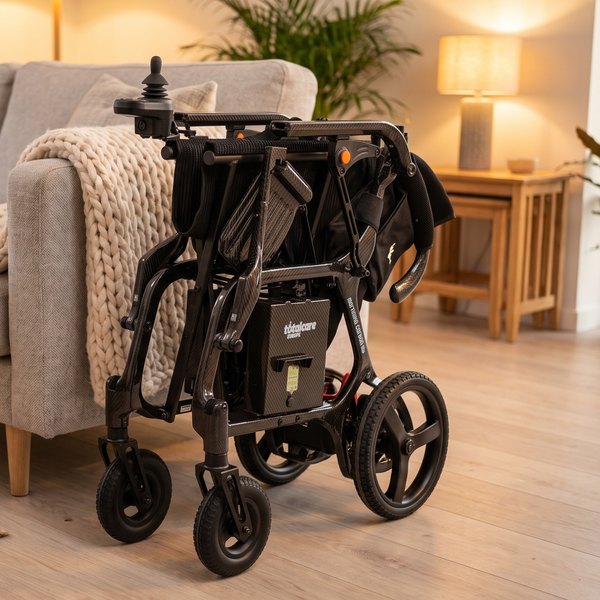 Cadeira de Rodas Elétrica ESTREITA - Dobrável - Martinika Carbon Evo