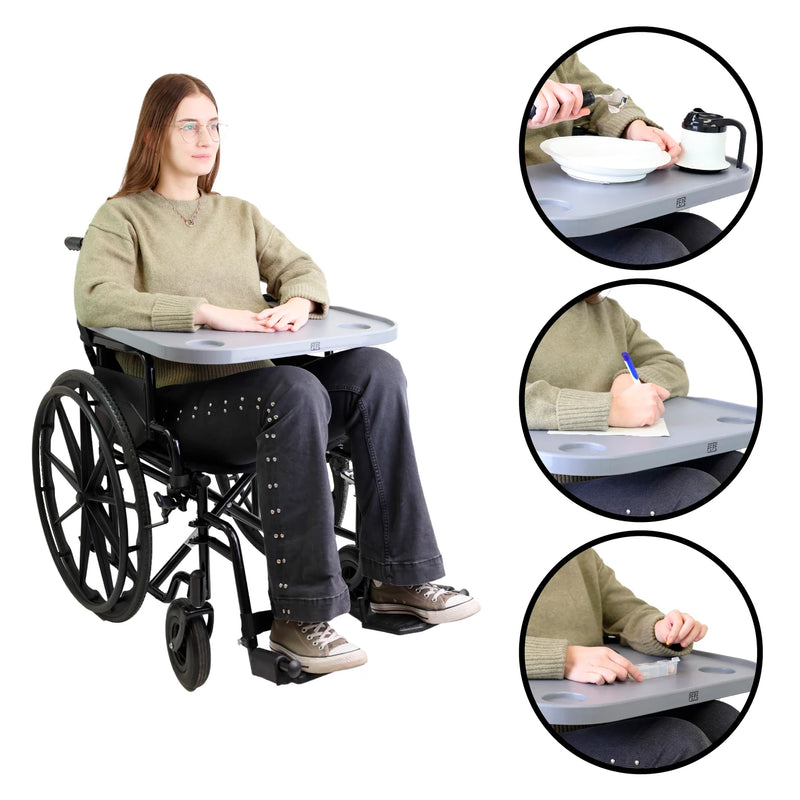 Universal Acrylic Tray - For Wheelchairs