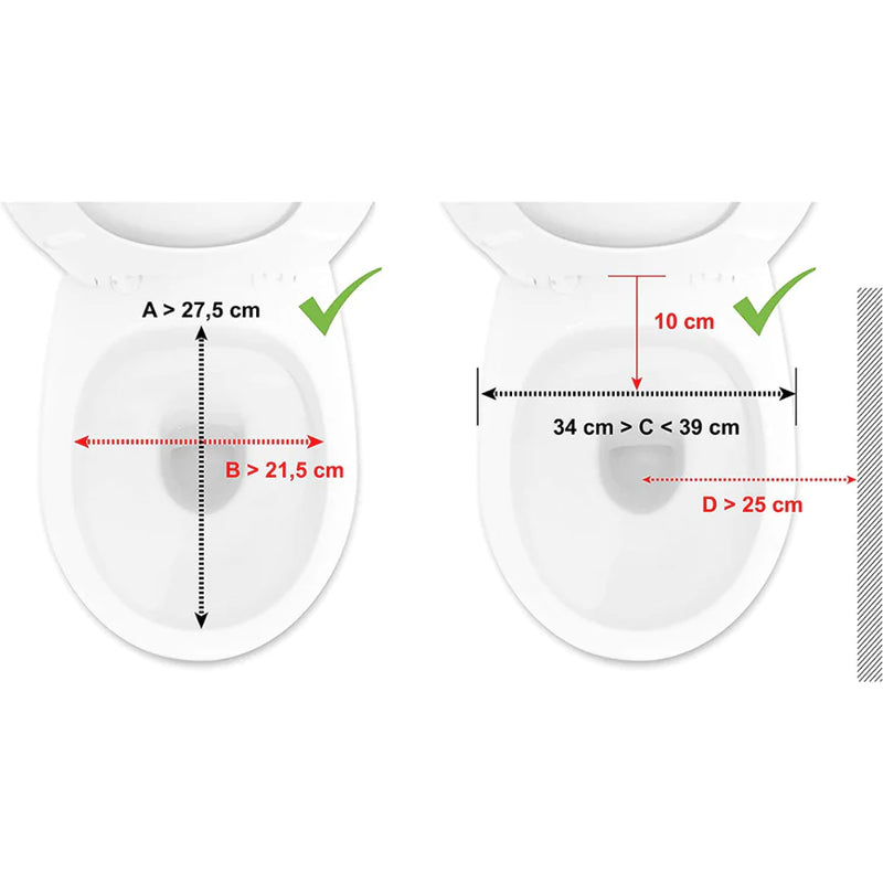Alteador de Sanita com Apoio de Braços - 10cm