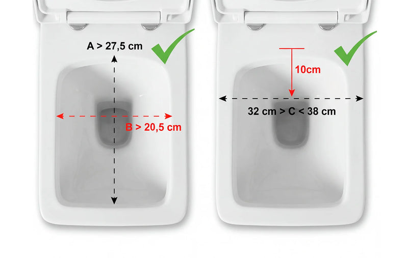 Elevador de asiento de inodoro - Suave - Con tapa