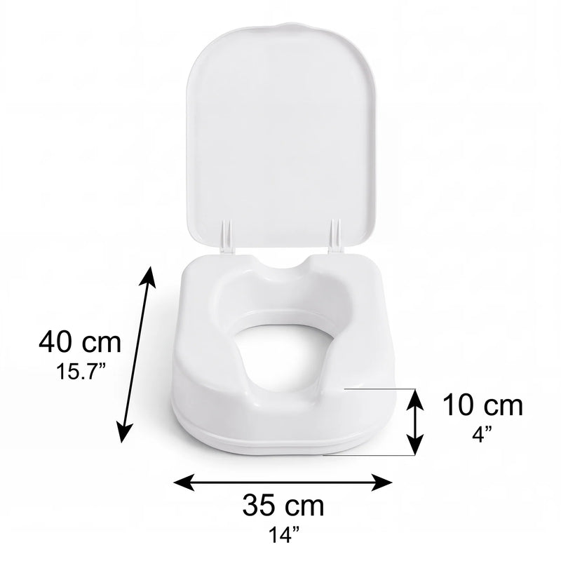 Elevador de asiento de inodoro - Suave - Con tapa