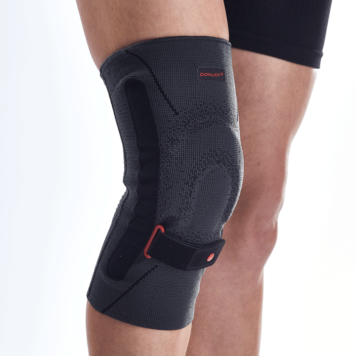 Rodillera elástica con anillo rotuliano y estabilizadores laterales - ORLIMAN SPORT