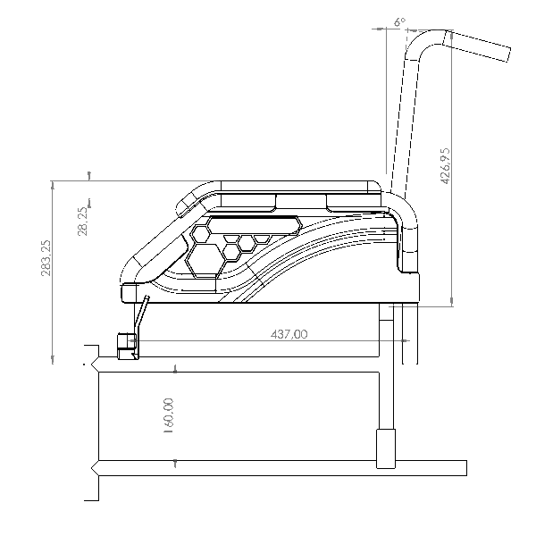 Silla de ruedas manual SABY-20 - Con freno para pasajero