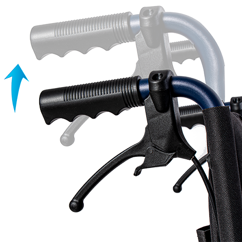 Cadeira de Rodas Manual SABY-31 PLUS - Alumínio - Com Travão de Acompanhante