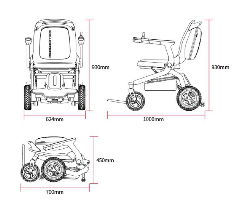 Cadeira de rodas Elétrica Inteligente - TEYDER iON