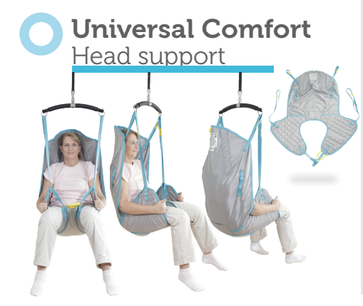 Cesta/Arnês com Apoio de Cabeça para Grua de Transferência - WINNCARE