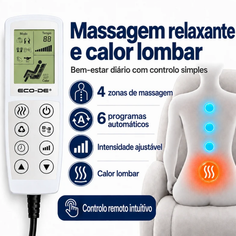 Poltrona/Cadeirão Elétrico com Elevação - Com Massagem e Calor Lombar