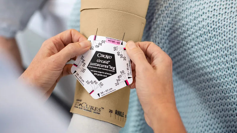 Dispositivo de compressão para o tratamento de úlceras - circaid® juxtacures®