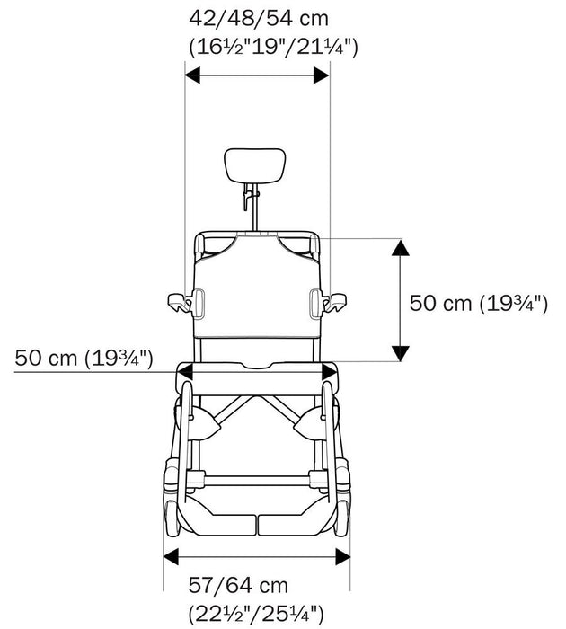 Tilting Bath and Toilet Chair - ETAC MOBILE TILT-2