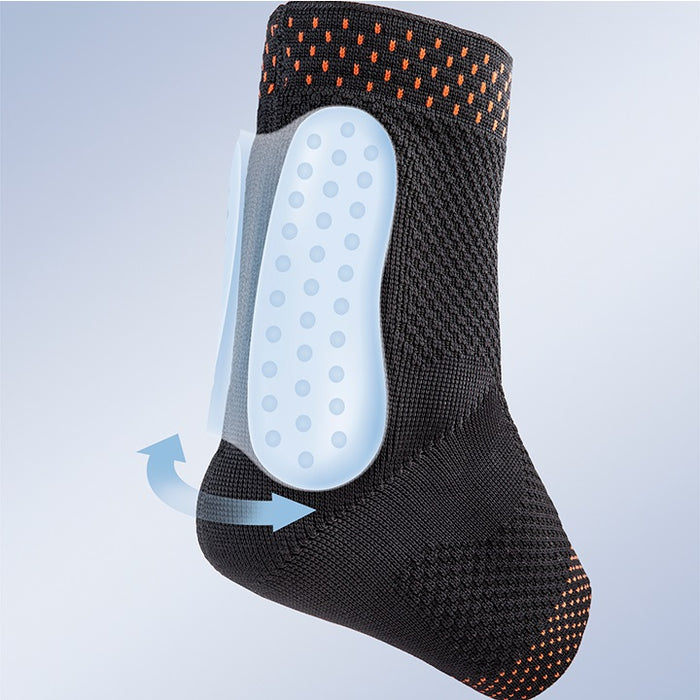 Elastic Ankle Support with Cushion for Achilles Tendon and Heel - Achillosil®