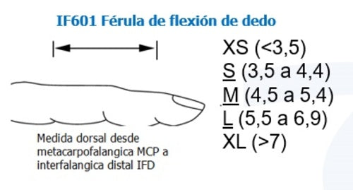 Tala flexora para dedo - IF601